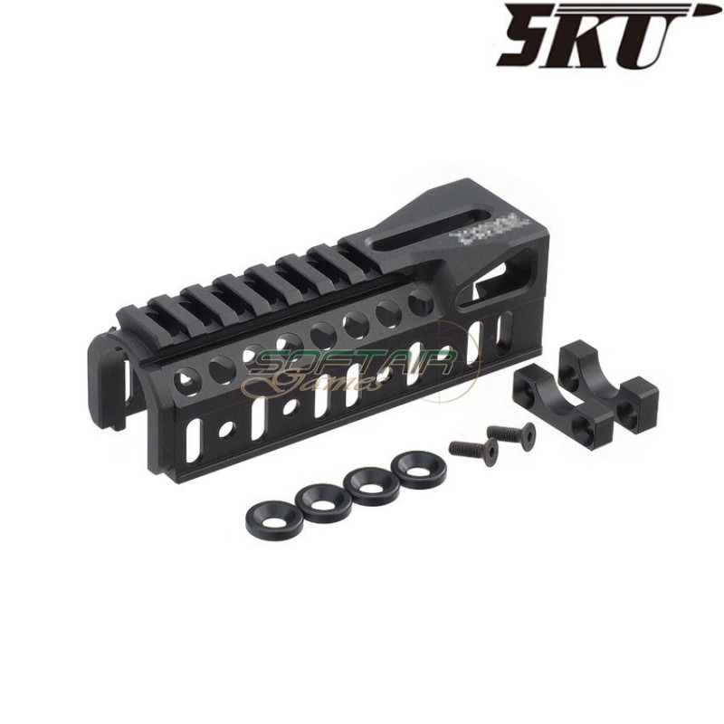 Lower B-11U black for aks-74u zenit. style 5ku (5ku-274-bk)