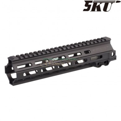 Rail MK8 9.5" gei. style black for M4 aeg/gbbr 5ku (5ku-298-bk)