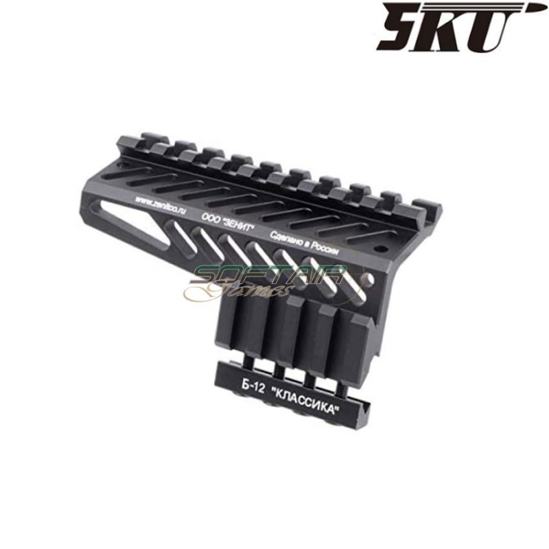 Rail black B-12 zenit. style for handguard rail ak 5ku (5ku-271-bk)