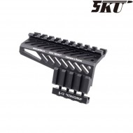 Rail black B-12 zenit. style for handguard rail ak 5ku (5ku-271-bk)