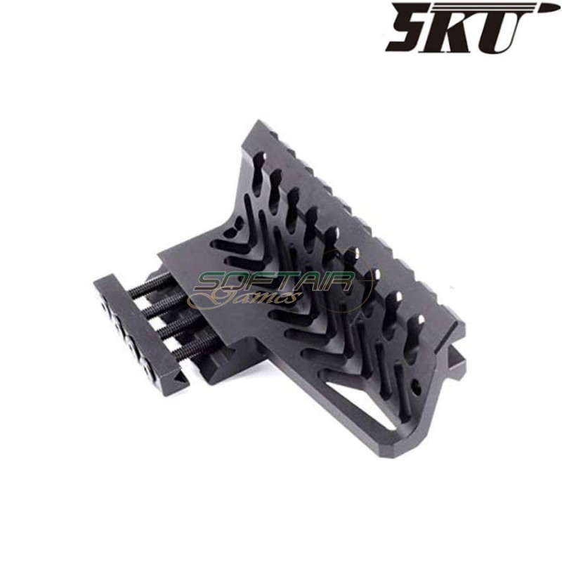 Slitta nera B-12 zenit. style per handguard rail ak 5ku (5ku-271-bk)