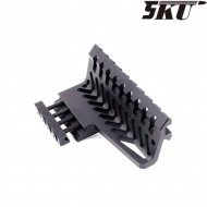 Rail black B-12 zenit. style for handguard rail ak 5ku (5ku-271-bk)