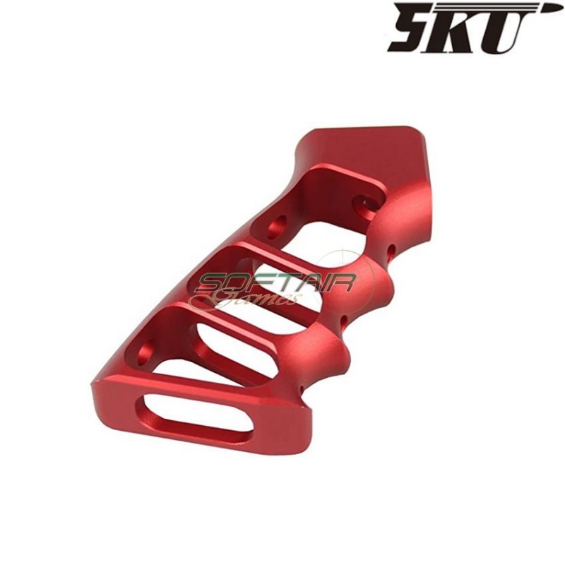 Grip GBB M4 aluminum cnc skeleton type red 5ku (5ku-gb-155-r)