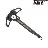 Ambidextrous charging handle black collective raptor for m4 aeg 5ku (5ku-168-6)