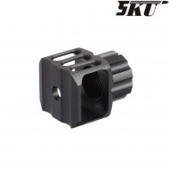 Flash hider LAF-24 black 24mm CW 5ku (5ku-303-bk)