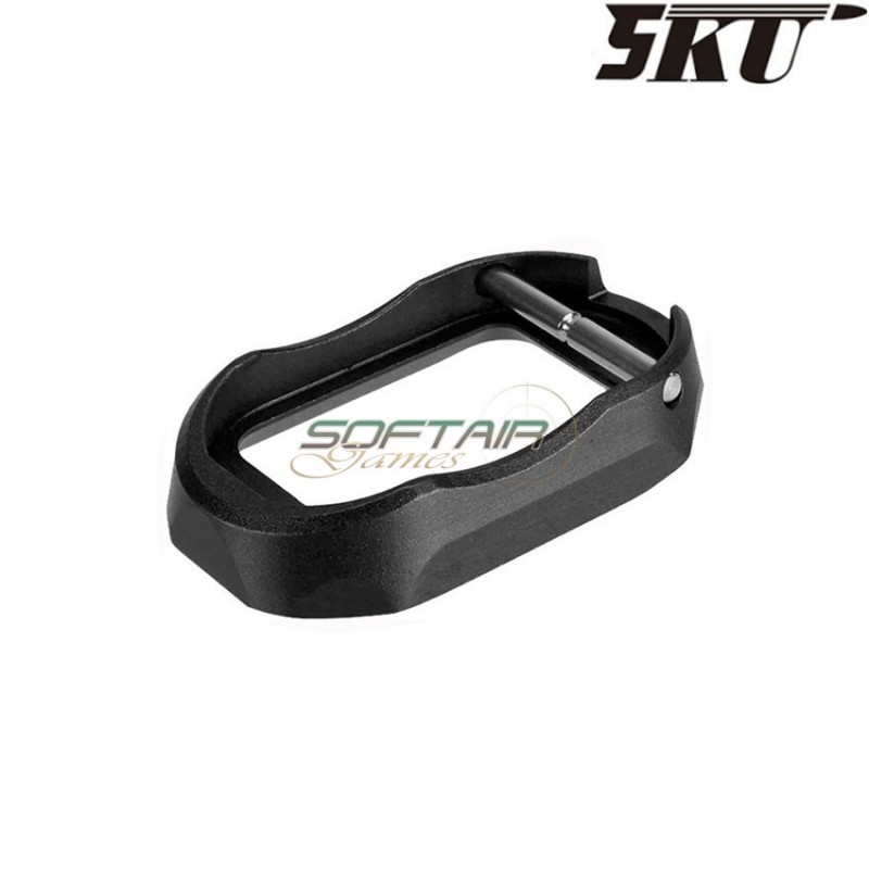 Black SPY style magwell for MARUI hi-capa pistol 5ku (5ku-gb-284-bk)