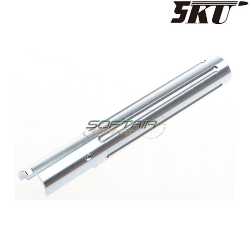 Canna esterna ARGENTO type 2 non-recoil per pistola MARUI hi-capa 5.1 5ku (5ku-gb-424-s)