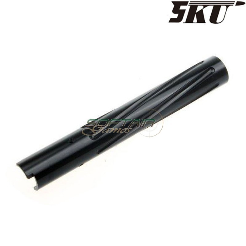 NON-recoil BLACK type 3 outer barrel for MARUI hi-capa 5.1 pistol 5ku (5ku-gb-425-b)
