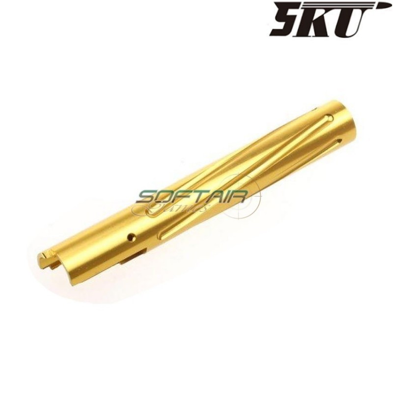 NON-recoil GOLD type 3 outer barrel for MARUI hi-capa 5.1 pistol 5ku (5ku-gb-425-g)