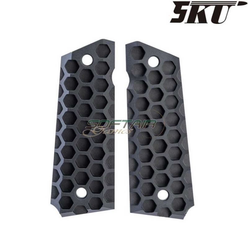 Full size 1911 guancette NERE APOCALYPSE HIVE 5ku (5ku-gb-436-b)