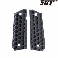 Full size 1911 grips BLACK APOCALYPSE HIVE 5ku (5ku-gb-436-b)