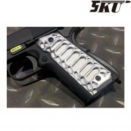 Full size 1911 guancette SILVER COBRA 5ku (5ku-gb-437-s)