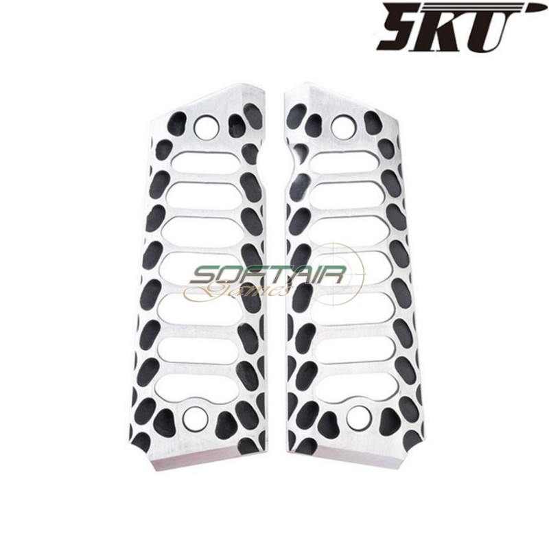 Full size 1911 grips TWO TONE COBRA Skeleton 5ku (5ku-gb-438-2)