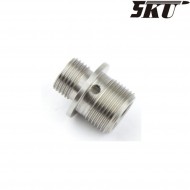 SILVER silencer adapter for WE 11mm CW to 14mm CCW 5ku (5ku-gb-477-s)