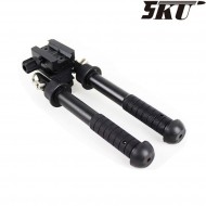 ATLAS black V8 bipod for 20mm weaver 5ku (5ku-145)