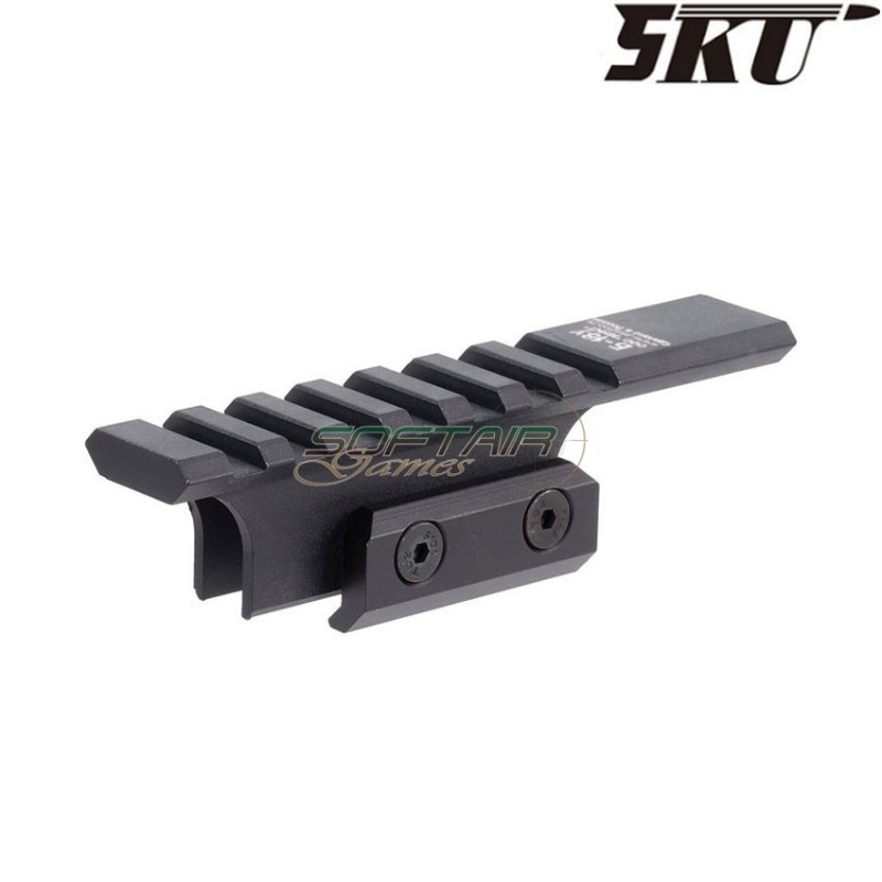 B-18U extended upper rail BLACK for aks-74u krink classic 5ku (5ku-276-bk)