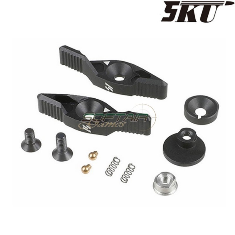 Selettore AEG m4 SI style NERO 5ku (5ku-296-bk)