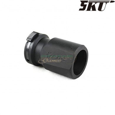 AAC muzzle blast diverter BLACK 5ku (5ku-196-1)