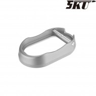 SILVER LIGHTWEIGHT style magwell for MARUI hi-capa pistol 5ku (5ku-gb-259-s)