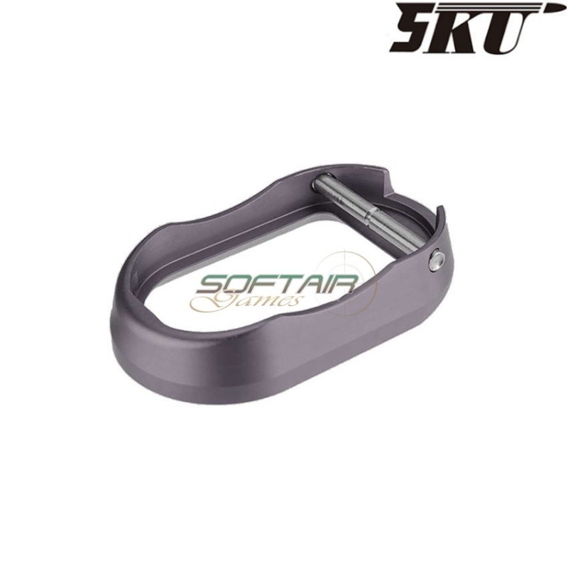 TITANIUM LIGHTWEIGHT style magwell for MARUI hi-capa pistol 5ku (5ku-gb-259-t)