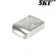 SILVER T-1 magazine base for MARUI hi-capa pistol 5ku (5ku-gb-260-s) SILVER T-1 magazine base for MARUI hi-capa pistol 5ku (5ku-gb-260-s)