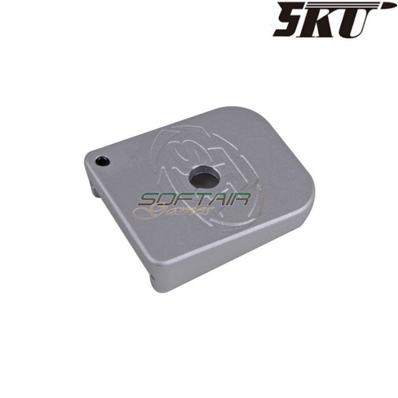 SILVER STI magazine base for MARUI hi-capa pistol 5ku (5ku-gb-261-s)