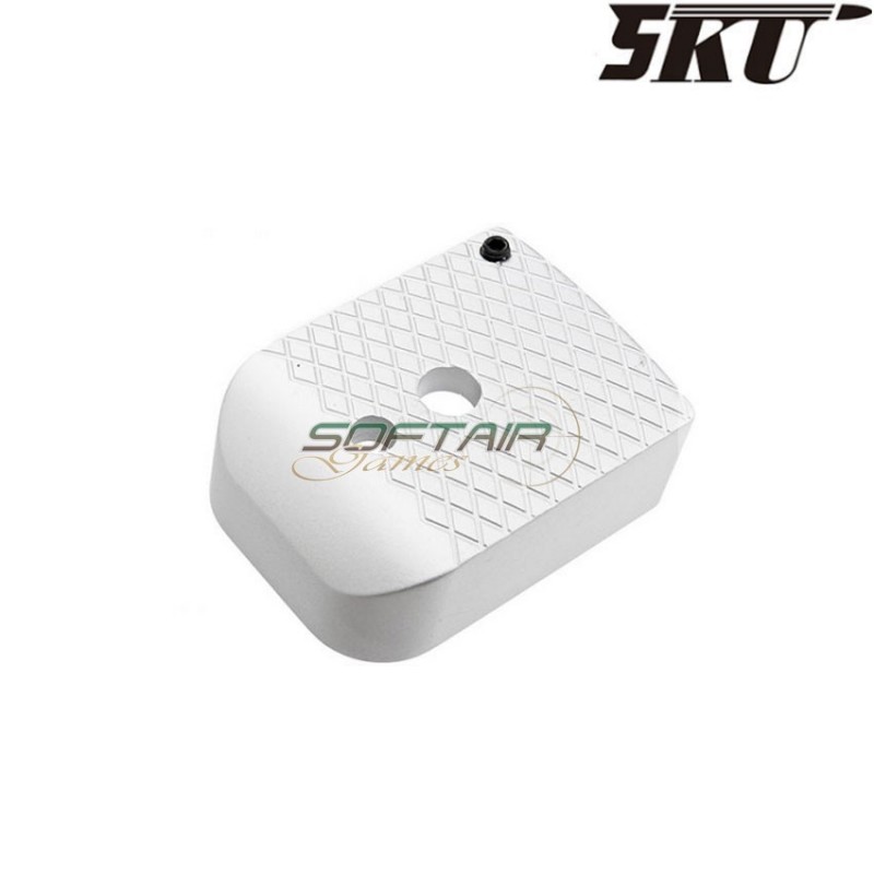 SILVER type 4 magazine base for MARUI hi-capa pistol 5ku (5ku-gb-263-s)