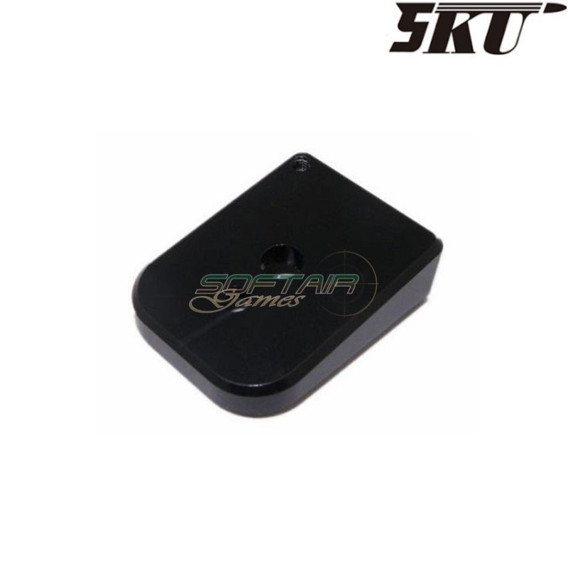 BLACK type 6 magazine base for MARUI hi-capa pistol 5ku (5ku-gb-265-b)