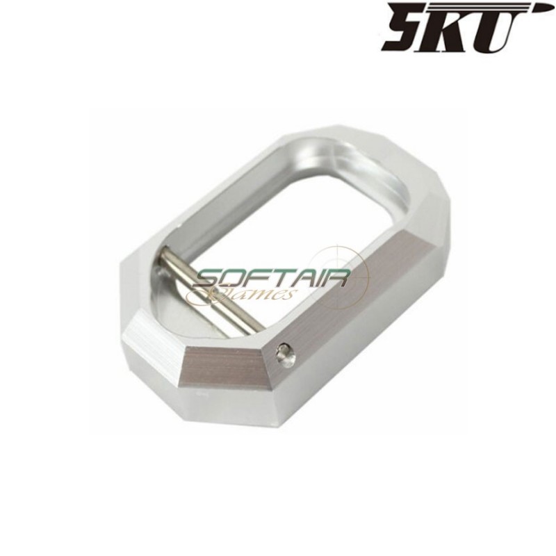 SILVER DOM style magwell for MARUI hi-capa pistol 5ku (5ku-gb-286-s)