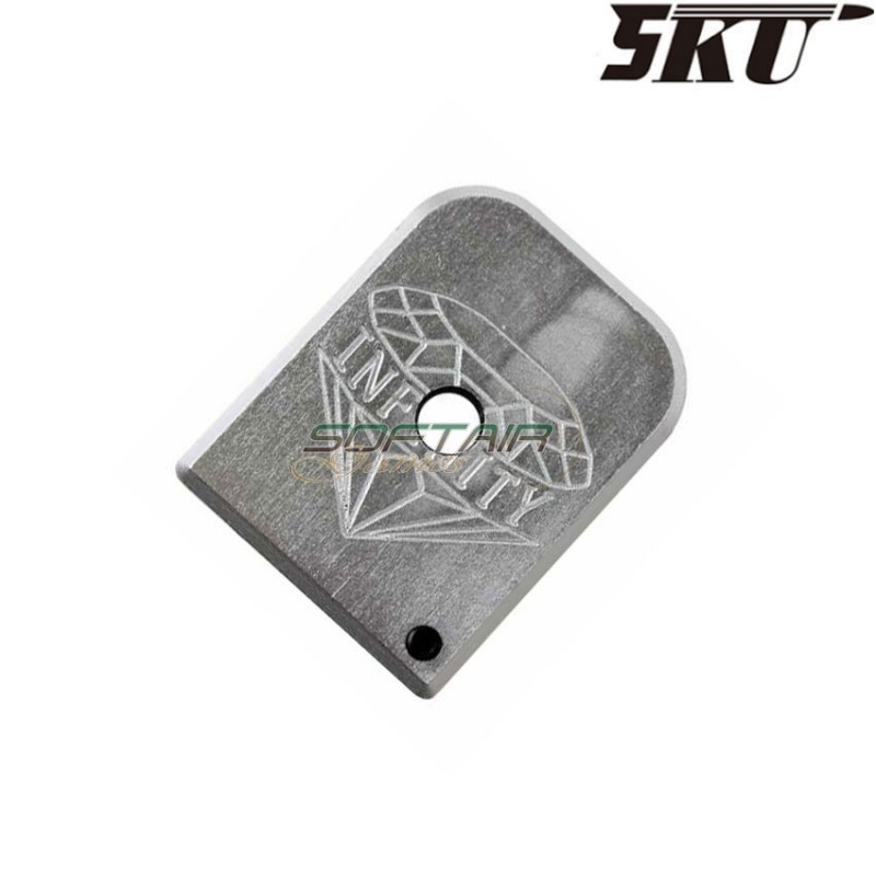 Base caricatore ARGENTO 2011 infinity per pistola MARUI hi-capa 5ku (5ku-gb-287-s)