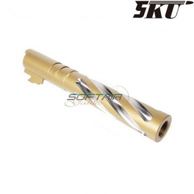 GOLD TORNADO 5" outer barrel for MARUI hi-capa 5.1 pistol 5ku (5ku-gb-476-g)