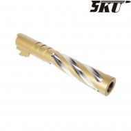 GOLD TORNADO 5" outer barrel for MARUI hi-capa 5.1 pistol 5ku (5ku-gb-476-g)