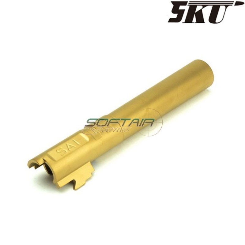 GOLD SAI 5" outer barrel for MARUI hi-capa 5.1 pistol 5ku (5ku-gb-478-g)