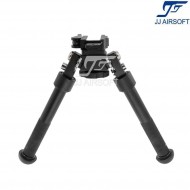 BT10 bipod atlas QD 20mm weaver black c/ad170s jj airsoft (ja-1110)