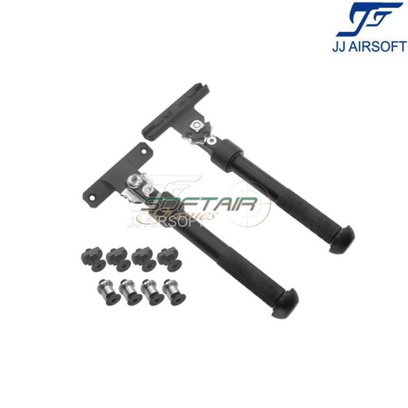 BT10 V8 Atlas Bipod side mount per KeyMod/LC NERO jj airsoft (ja-1120-bk)