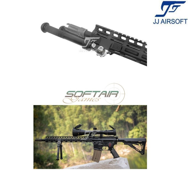 BT10 V8 Atlas Bipod side mount per KeyMod/LC NERO jj airsoft (ja-1120-bk)