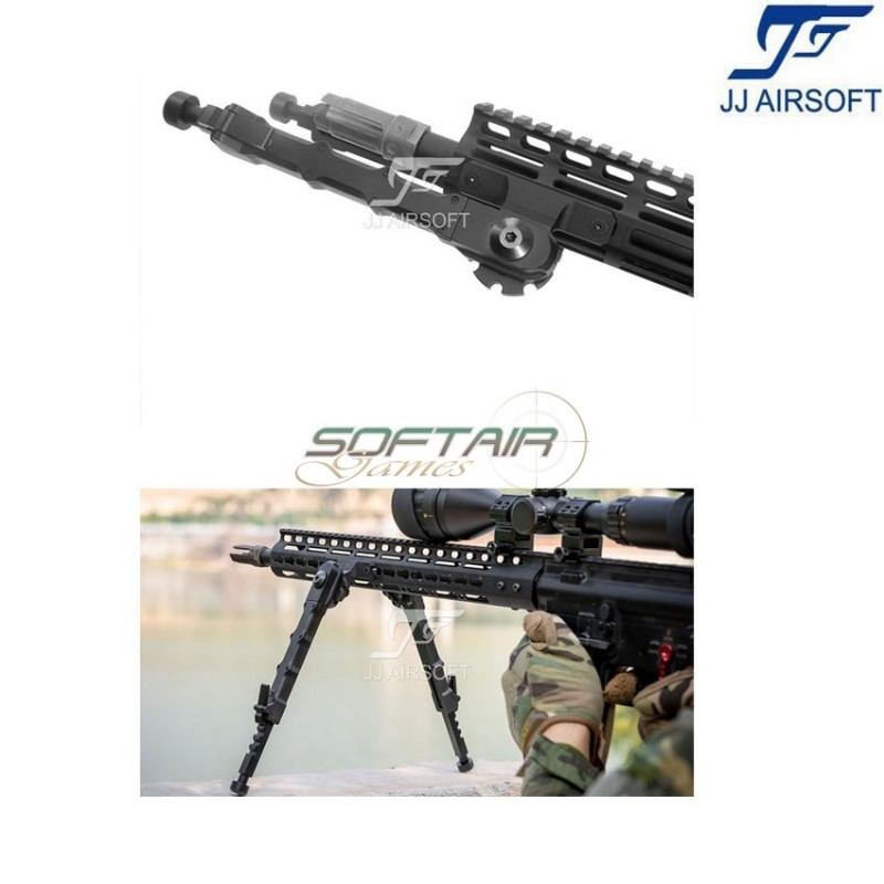 Accutac SR-5 Bipod side mount for KeyMod/LC NERO jj airsoft (ja-1121-bk)