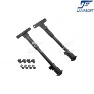 Standard swivel Bipod side mount for KeyMod/LC BLACK jj airsoft (ja-1122-bk)