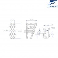 RSAC Foregrip for KeyMod & LC RED jj airsoft (ja-1301-re)