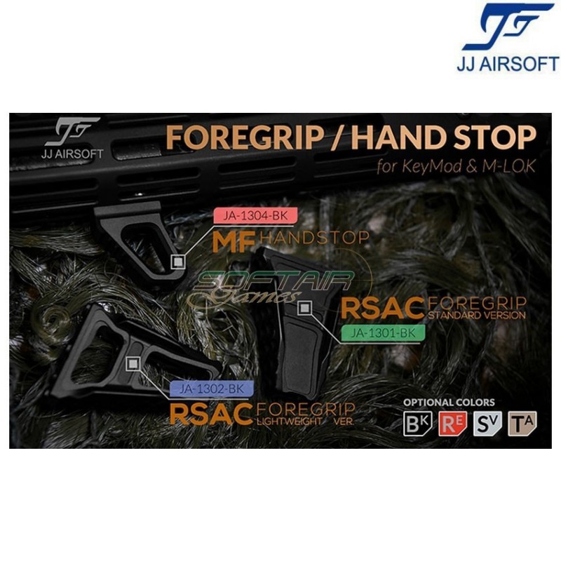 MF hand stop/foregrip for KeyMod & LC RED jj airsoft (ja-1304-re)