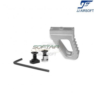 MF hand stop/foregrip for KeyMod & LC SILVER jj airsoft (ja-1304-sv)