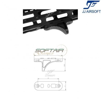B5 Grip Stop Hand Stop for LC BLACK jj airsoft (ja-1364-bk)