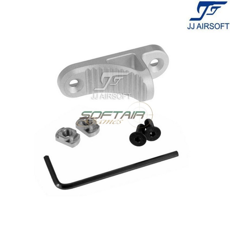 B5 Grip Stop Hand Stop per LC short K ARGENTO jj airsoft (ja-1366-sv)
