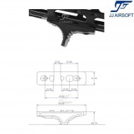 Serrated Scale Stop for LC BLACK jj airsoft (ja-1368-bk)