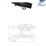 TD MOD ForeGrip per KeyMod NERO jj airsoft (ja-1377-bk)