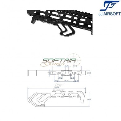 TD MOD ForeGrip per LC NERO jj airsoft (ja-1378-bk)