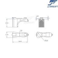 RVL LC QD Handstop/Finger Rest Sling Version GREY jj airsoft (ja-1379-gr)