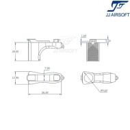 RVL LC QD Handstop/Finger Rest Sling Version ARGENTO jj airsoft (ja-1379-sv)