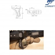 VP24 Hand Stop for KeyMod & LC TAN jj airsoft (ja-1390-tan)