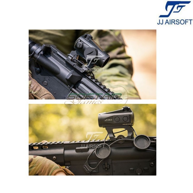 Low Drag Mount per T1/T2 NERO jj airsoft (ja-1701-bk)